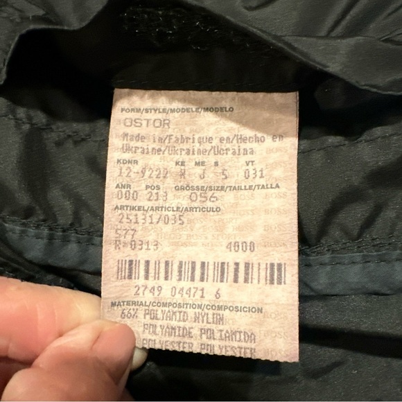 HUGO BOSS MENS OSTOR JACKET BLACK I NOT SURE THE SIZE BUT LOOK XL - Picture 12 of 13